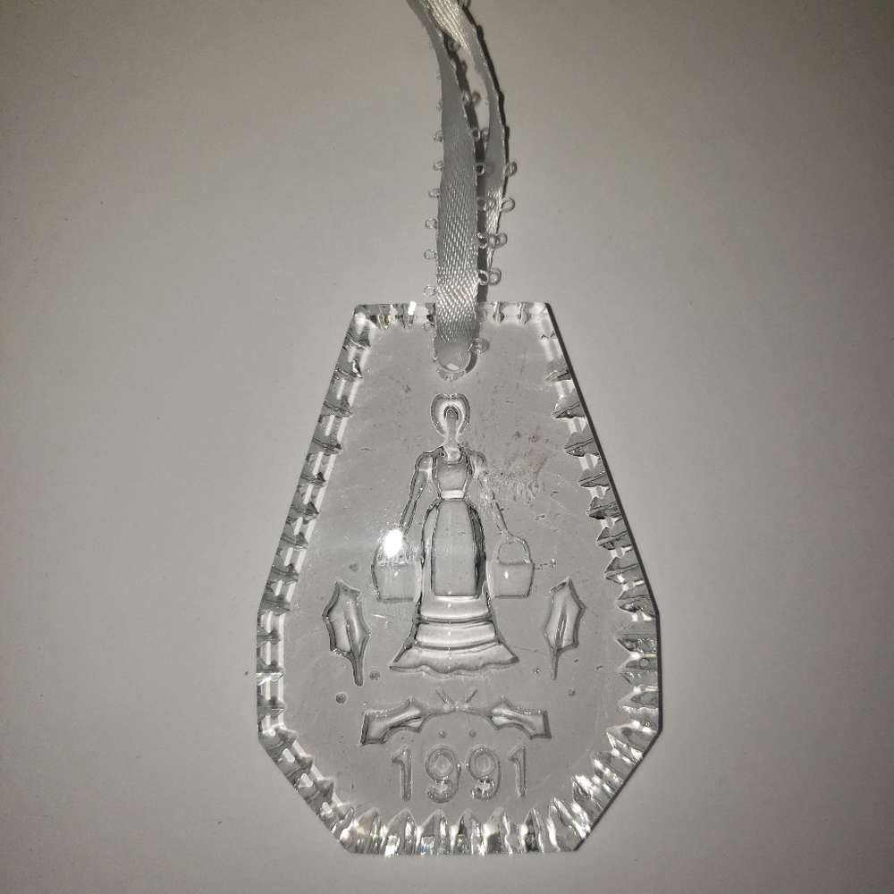 Vintage Waterford Crystal Christmas Ornament,1991